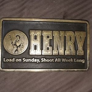 Henry rifles belt buckle